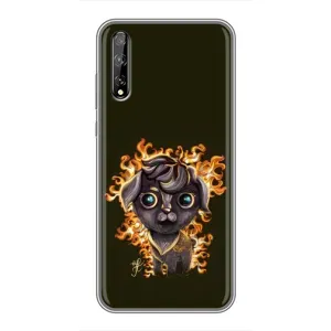 Чехлы на военную тематику для Huawei P Smart S / Y8p (2020) (Бавовна мем)