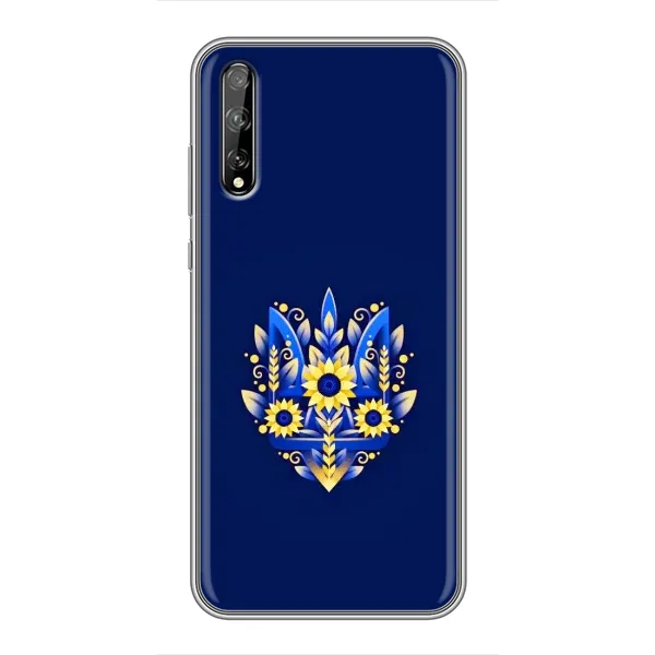 Чехол с рисунком «Цветущий Герб» для Huawei P Smart S / Y8p (2020)