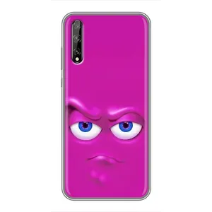 Силиконовые Чехлы (смешные стикеры) для Huawei P Smart S / Y8p (2020) (Хитрая мордочка)