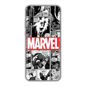 Силиконовый Чехол для Huawei P Smart S / Y8p (2020) (Комикс Марвел)