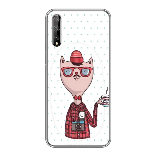 Чехол с рисунком «Кот аристократ» для Huawei P Smart S / Y8p (2020)