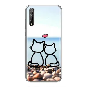 Силиконовые Чехлы Любимому человеку для Huawei P Smart S / Y8p (2020) (Котейки)