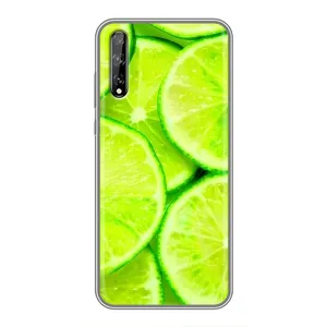 Чохол з зображенням смачної їжі для Huawei P Smart S / Y8p (2020) (Лайм)