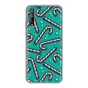 Силиконовый бампер на рождество для Huawei P Smart S / Y8p (2020) (Леденцы)