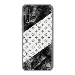 Чохол Стиль Louis Vuitton на Huawei P Smart S / Y8p (2020) (LV на білому)