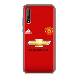 Силиконовые Чехлы принт Футбол на Huawei P Smart S / Y8p (2020) (Man United)
