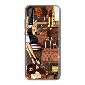 Чохол Стиль Louis Vuitton на Huawei P Smart S / Y8p (2020) (Мода Луі Віттон)
