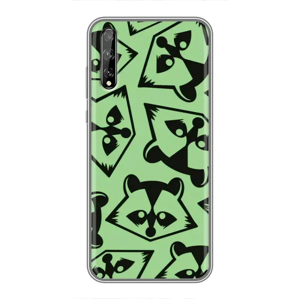 Чехол с рисунком «Мордочки Енота» для Huawei P Smart S / Y8p (2020)