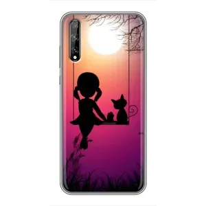 Девчачий Чехол для Huawei P Smart S / Y8p (2020) (На качели)
