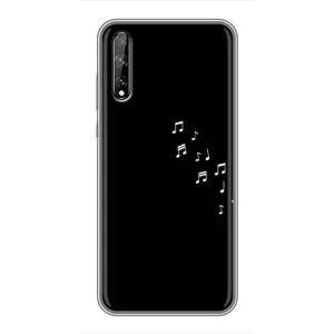 Чохол з картинками на чорному фоні для Huawei P Smart S / Y8p (2020) (Ноти)