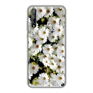 Чохол з ромашками на Huawei P Smart S / Y8p (2020) (Рамка в ромашках)