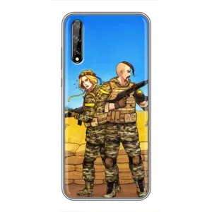 Чохли з принтом (Воїни ЗСУ) для Huawei P Smart S / Y8p (2020) (Солдати ЗСУ)