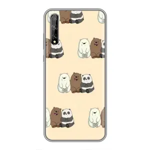 Чохли з зображенням різних тварин на Huawei P Smart S / Y8p (2020) (Три ведмедя)