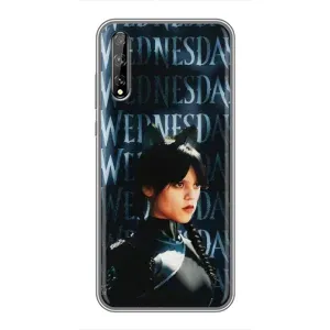 Чехлы с принтом Уэнсдей на Huawei P Smart S / Y8p (2020) (Уэнздей с ушками)