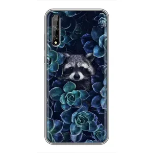 Силіконовий Чохол з Энотами на Huawei P Smart S / Y8p (2020) (В квітах)