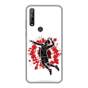 Чохли з прінтом Спортивна тематика для Huawei P Smart S / Y8p (2020) (Волейболіст)