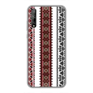 Силиконовый Чехол на Huawei P Smart S / Y8p (2020) с картинкой Вышиванки (Вышиваночки)