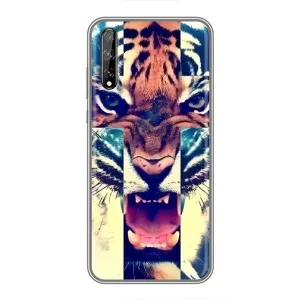 Чохли з зображенням різних тварин на Huawei P Smart S / Y8p (2020) (Яскравий Тигр)