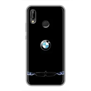 Силіконовий бампер з картинкою машини на Huawei Y9 2019 / Enjoy 9 Plus (Чорний BMW)