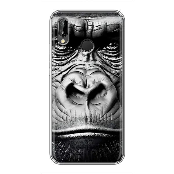 Чехол с рисунком «Черная обезьяна» для Huawei Y9 2019 / Enjoy 9 Plus
