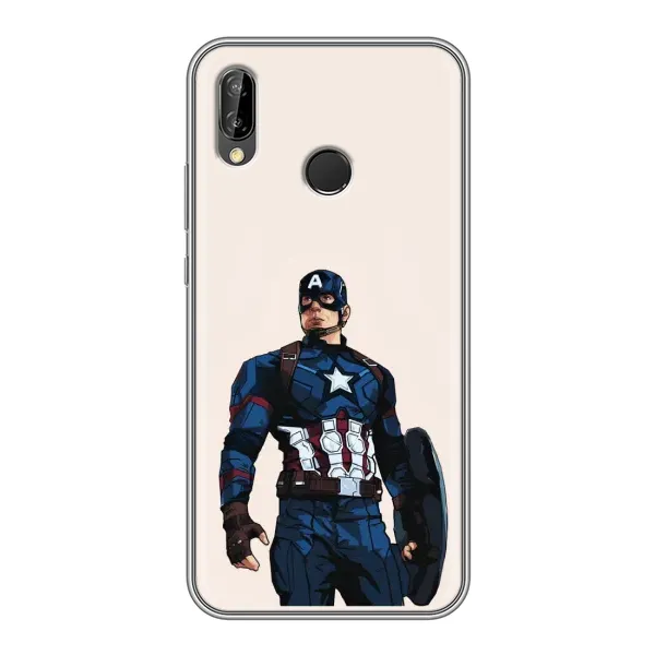 Чехол с рисунком «Капитан Америка» для Huawei Y9 2019 / Enjoy 9 Plus