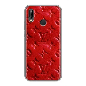 Текстурний Чохол Louis Vuitton для Хуавей У9 (2019) (Червоний ЛВ)