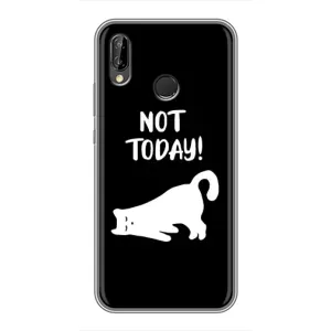 Бампер с изображением Котиков для Хуавей У9 (2019) (Not Today)
