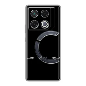 Силиконовый бампер с картинкой машины на Infinix GT 20 Pro (Силует Audi)