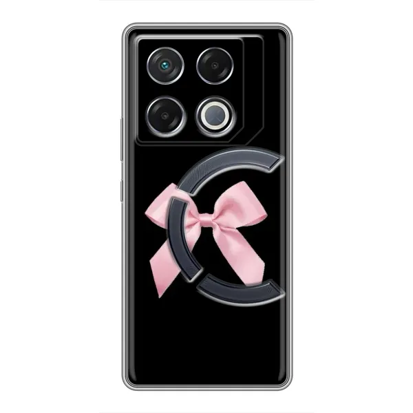 Чехол с рисунком «Бант на черном» для Infinix GT 20 Pro Чехол с рисунком «Бант на черном» для Infinix GT 20 Pro