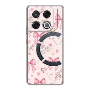 Чехол банты для Infinix GT 20 Pro (Банты с цветами)