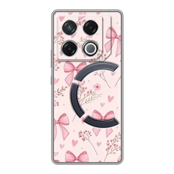 Чехол с рисунком «Банты с цветами» для Infinix GT 20 Pro Чехол с рисунком «Банты с цветами» для Infinix GT 20 Pro
