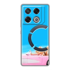Силиконовый Чехол Барби Фильм на Infinix GT 20 Pro (Барби и Кен)