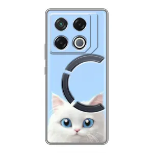Чехол на тематику: Коты для Infinix GT 20 Pro (Белый кот)