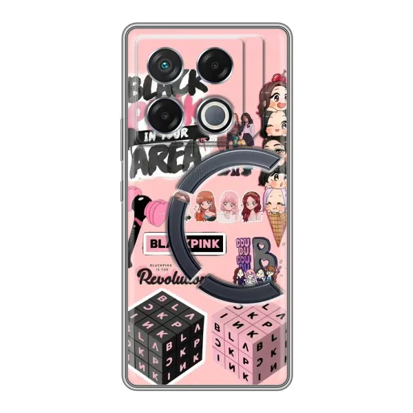 Чехол с рисунком «BLACK PINK коллаж» для Infinix GT 20 Pro Чехол с рисунком «BLACK PINK коллаж» для Infinix GT 20 Pro