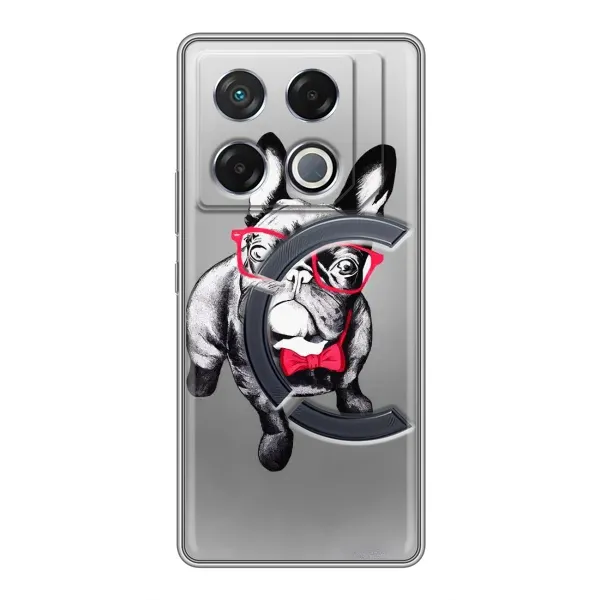 Чехол с рисунком «Бульдог в очках» для Infinix GT 20 Pro Чехол с рисунком «Бульдог в очках» для Infinix GT 20 Pro