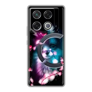 Чехол с Лисичкой для Infinix GT 20 Pro (Черная Лиса)