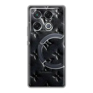 Текстурний Чохол Louis Vuitton для ГТ 20 Про (Чорний ЛВ)