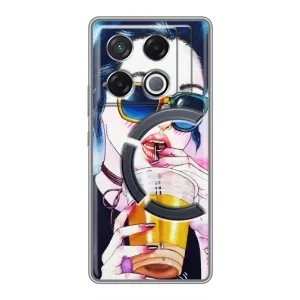 Чохол з картинкою Модні Дівчата Infinix GT 20 Pro (Дівчина з коктейлем)