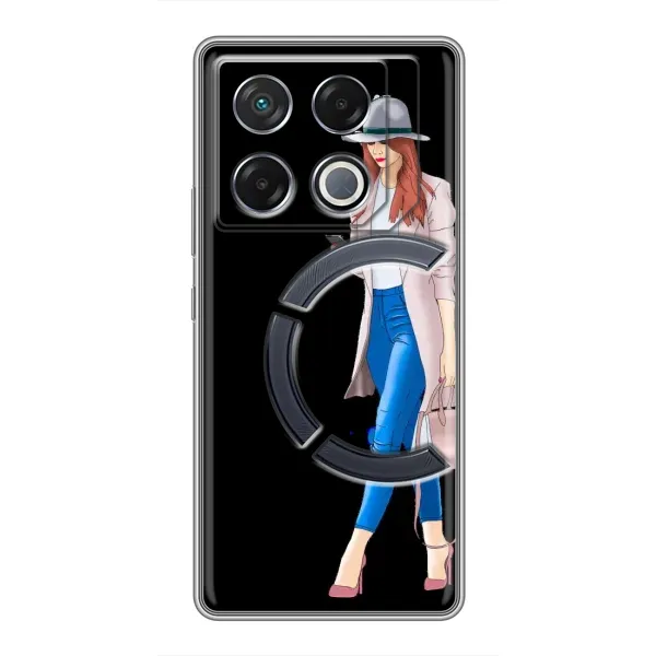 Чехол с рисунком «Девушка со смартфоном» для Infinix GT 20 Pro Чехол с рисунком «Девушка со смартфоном» для Infinix GT 20 Pro