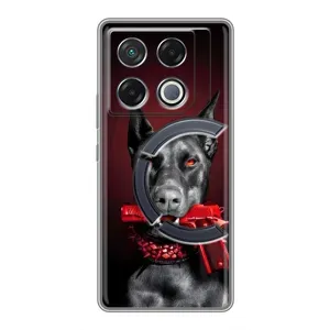 Чехол ДОБЕРМАН для Infinix GT 20 Pro (Доберман злой)