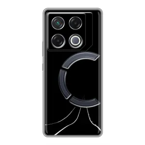 Чехол с картинками на черном фоне для Infinix GT 20 Pro (Дорога)