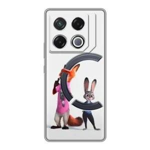 Силиконовый чехол с принтом Зоотрополіс для Infinix GT 20 Pro (Джуди и Ник)