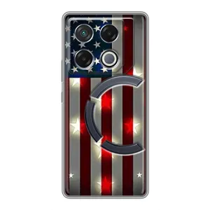 Чехол Флаг USA для Infinix GT 20 Pro (Флаг США 2)
