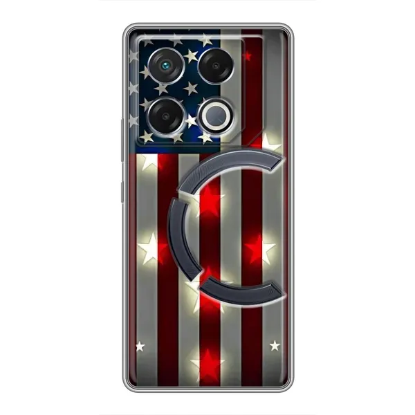 Чехол с рисунком «Флаг США 2» для Infinix GT 20 Pro Чехол с рисунком «Флаг США 2» для Infinix GT 20 Pro