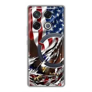 Чехол Флаг USA для Infinix GT 20 Pro (Флаг USA)