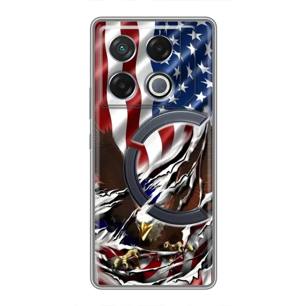 Чехол с рисунком «Флаг USA» для Infinix GT 20 Pro Чехол с рисунком «Флаг USA» для Infinix GT 20 Pro
