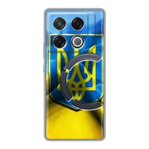 Чехол с картинкой (Патриотический ГЕРБ) на Infinix GT 20 Pro (Герб и Флаг Украины)