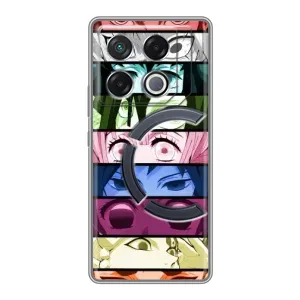 Силіконові чохлі з очіма Anime для ГТ 20 Про (Очі Хашира)