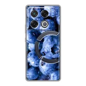Чехол с изображением вкусной еды для Infinix GT 20 Pro (Голубика)