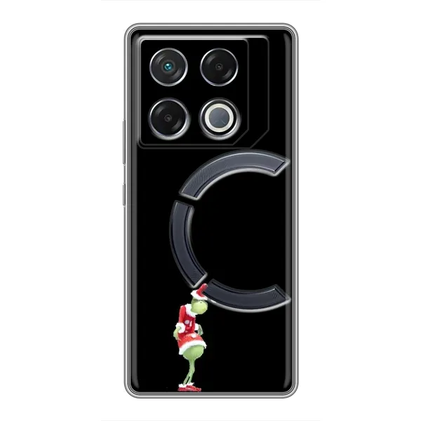 Чехол с рисунком «Гринч на чорном» для Infinix GT 20 Pro Чехол с рисунком «Гринч на чорном» для Infinix GT 20 Pro